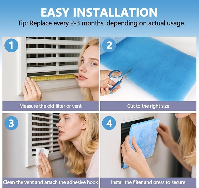 12" x 120" Air Vent Filters, - Image 4