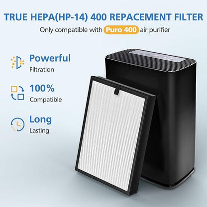 400 Air Purifier Replacement Filter True HP-14 HEPA Filter Compatible - Image 3
