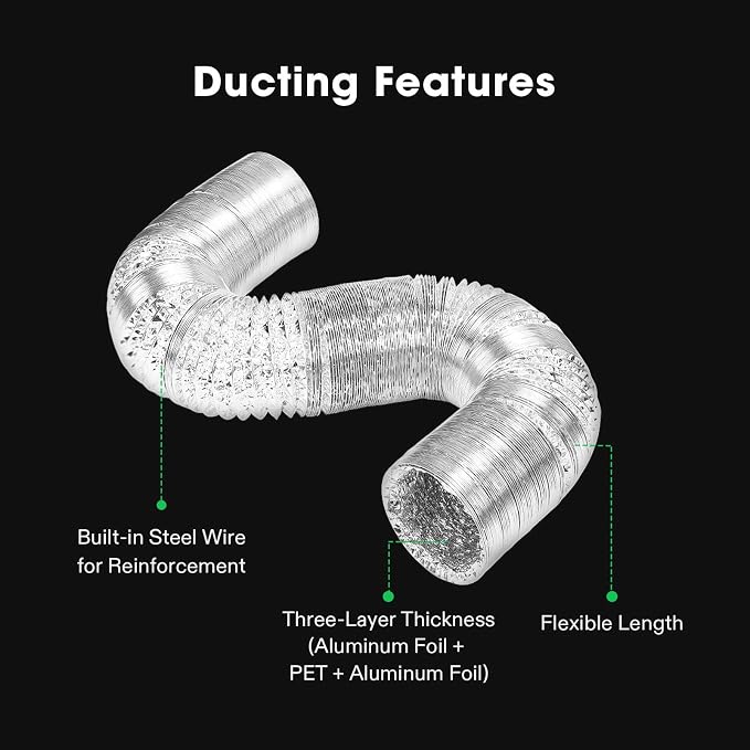 VIVOSUN Smart Air Filtration S6 Kit 6", AeroZesh S6 Inline Duct Fan - Image 6