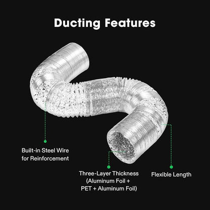 VIVOSUN Smart Air Filtration S6 Kit 6", AeroZesh S6 Inline Duct Fan - Image 6