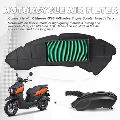 Minho Motorcycle Air Filter in Dry Filter Paper Material Compatible - Image 2