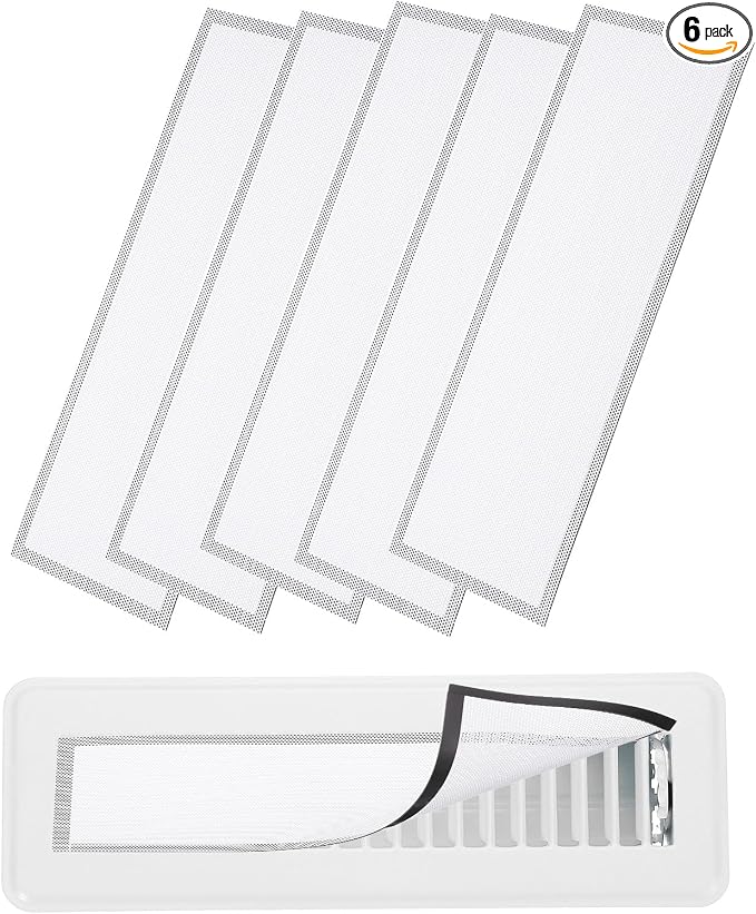 YOKIVE 6 Pcs Magnetic Floor Vent Covers, Floor Register Cover PVC Mesh Air Vent by YOKIVE