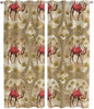 2 Panel Kitchen Cafe Curtains, Desert Camels Sunlight Filtering Nature Air by Hokiten