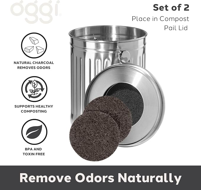 OGGI Set of 2 Charcoal Filters- Replacement Charcoal Filter - Image 2