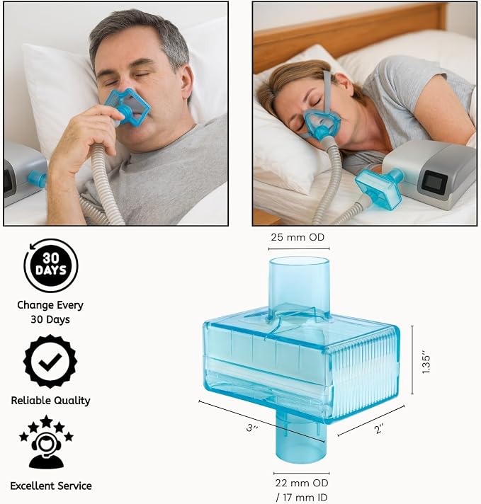 Nispira CPAP Inline HEPA Filters, Compatible - Image 2