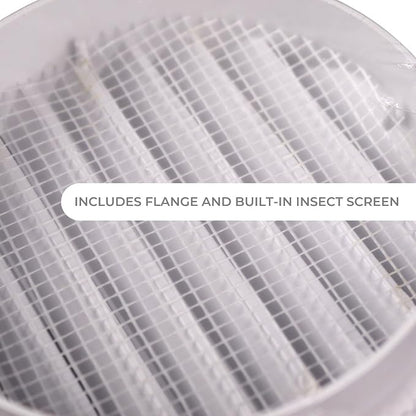 VENTS-US - 4" White Round Plastic Vent Cover - Compatible with 4 Inch Diameter - Image 5