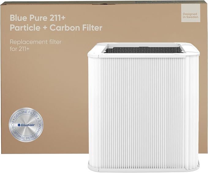 BLUEAIR Blue Pure 211+ Genuine Replacement Filter, Particle and Activated Carbon by BlueairInc