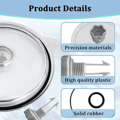 Pool Leaf Trap Cover Lid with O-Ring and Valve Kit - Image 4