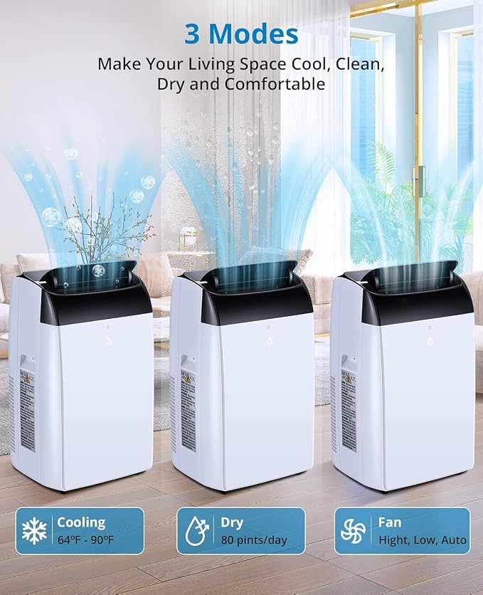 14000 BTU Portable Air Conditioner, Portable AC Unit - Image 2