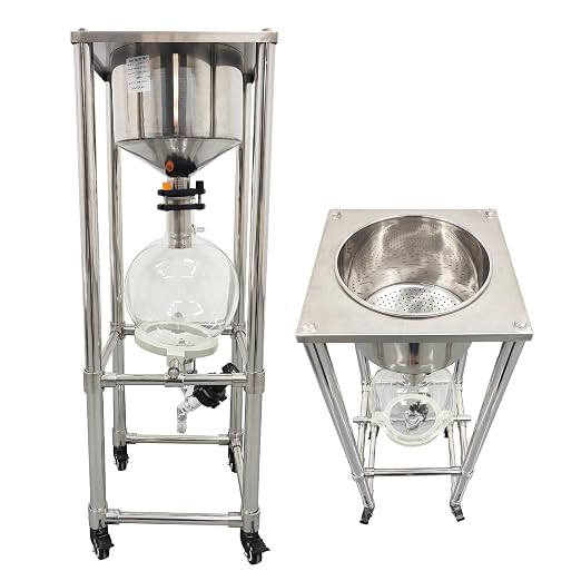 10L Vacuum Buchner Funnel Filtering Kit Glass Vacuum Suction Filter by EQCOTWEA
