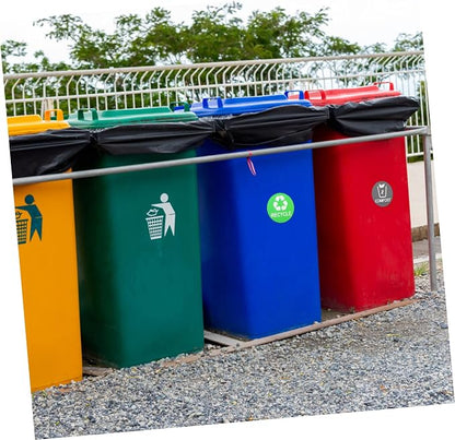Garbage Can Recycling Stickers 9pcs Waste Sorting Decals Removable Adhesive - Image 6