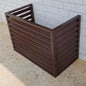 Multifunctional Aluminum Shutter Privacy Fence, Mini Split Cover by Unknown