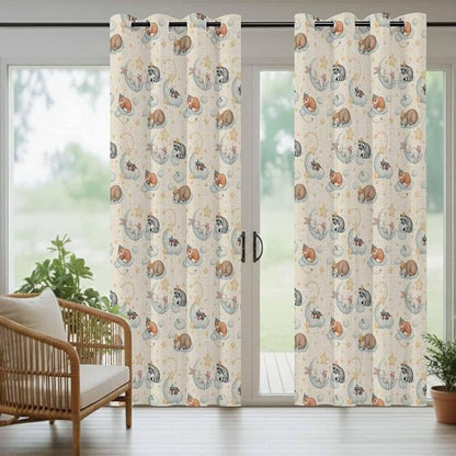 Cartoon Animals Outdoor Curtains - Image 6