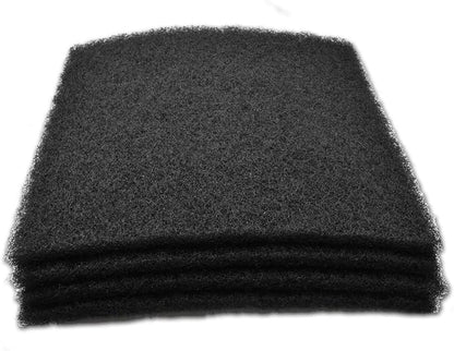 Black Coarse Filter Media, 1.25" Thick, 4 Pack, Ponds or Water Gardens by TheFilterPro