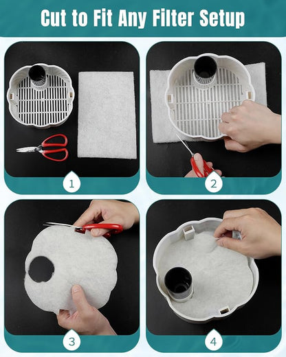 Pawfly 79 x 12 Inch White Cuttable Aquarium Filter Pad, 2 Inch Thick High - Image 6