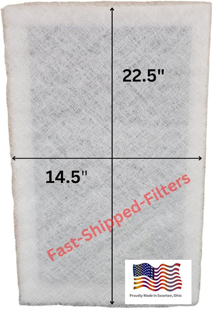 Fast-Shipped-Filters 1 Pack 16x25 Replacement Filter Pads Designed to Fit by Unknown