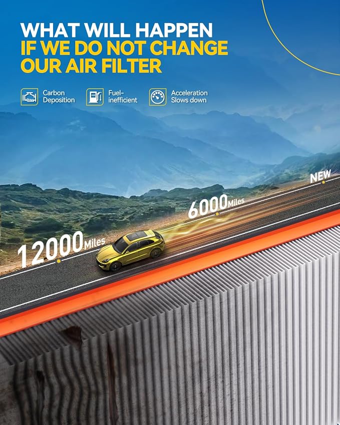 PHILTOP Engine Air Filter, CA12967 2PCS Compatible - Image 7