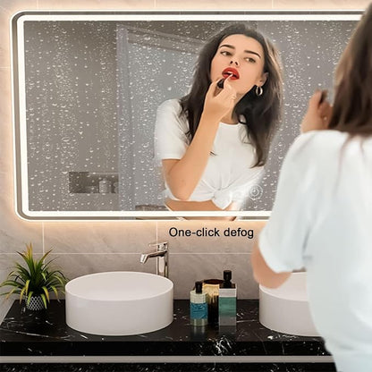 Bathroom Mirror with LED Lights，Illuminated Led Bathroom Mirror with Demister - Image 7