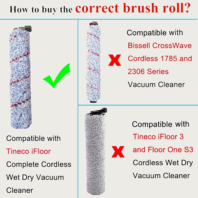 Replacement Roller for iFloor Wet Dry Cordless Vacuum Cleaner Note: Not for - Image 2