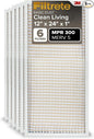 Filtrete 12x24x1 Air Filter, MPR 300, MERV 5, Clean Living Basic Dust 3-Month by Filtrete