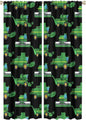 Kids Agriculture Machine Window Curtains, Farm Equipment Tractors Transport by SHElifestyle