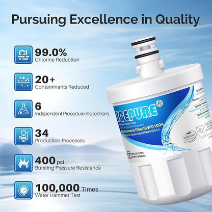 ICEPURE 5231JA2002A Refrigerator Water Filter, Compatible - Image 5