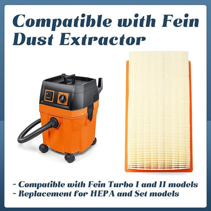 31345012010 Dust Extractor Flat Pleated Filter Compatible - Image 3