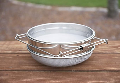 VIVO Stainless Steel Honey Strainer Double Sieve, Bee Keeping Equipment Filter - Image 8