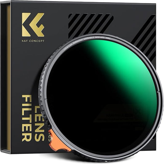K&F CONCEPT 58mm Ultra-Low Reflectivity Putter Variable ND Filter ND2-ND400 28 by KFCONCEPT