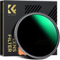 K&F CONCEPT 72mm Ultra-Low Reflectivity Putter Variable ND Filter ND2-ND400 28 by KFCONCEPT