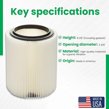 17816-9 -17816 Craftsman & Ridgid Replacement Filter by Kopach, 1 Pack - Image 4