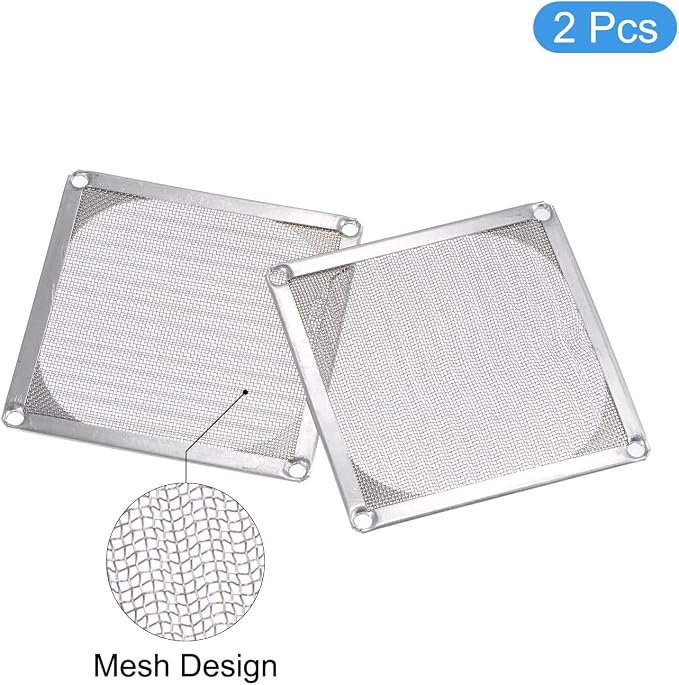 MECCANIXITY 80mm Computer Fan Filter Grills Stainless Steel Mesh Dustproof Case - Image 3