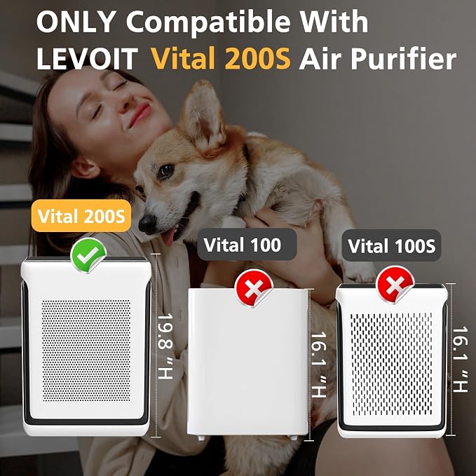 Vital 200S Replacement Filter for LEVOIT Vital 200S Vital 200S-P Air Purifier - Image 3