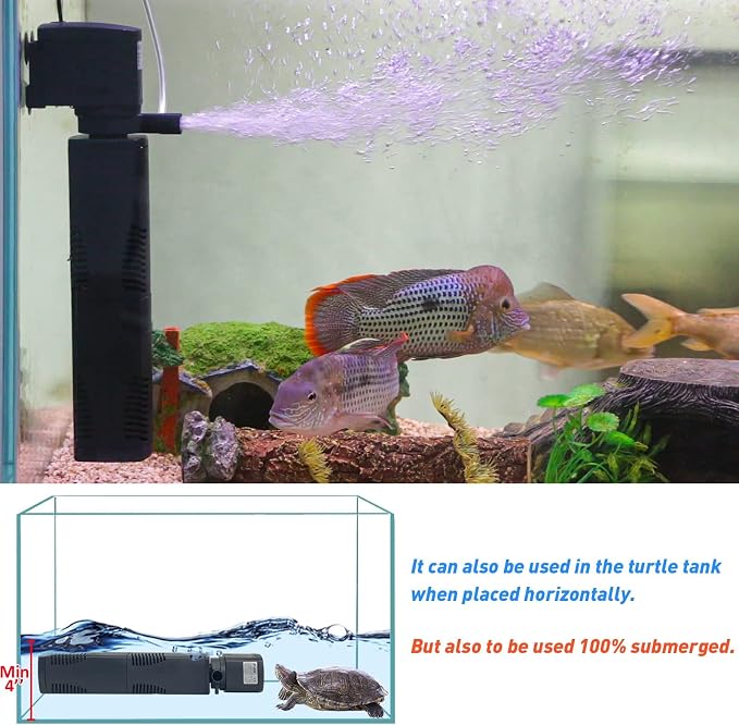 TARARIUM Aquarium Filter for 55-150 Gal. Tank Crystal 300GPH Biochemical - Image 5