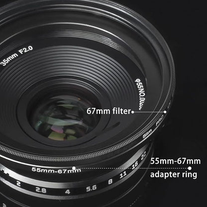 62mm Lens to 67mm Camera Lens Adapter 62mm to 67mm Step Up Ring Adapter Ring - Image 3
