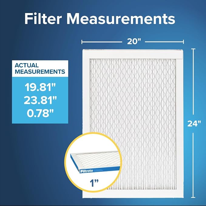 Filtrete 20x24x1 AC Furnace Air Filter, MERV 13, MPR 1900, Premium Allergen - Image 3