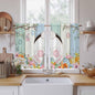 Easter Kitchen Curtains 54 Inch Long 2 Panel Set, Rod Pocket Window Curtains by Unknown