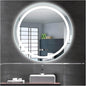 Round LED Bathroom Mirror with Light, Round Bathroom Mirror with LED Lights and by ZXCASDF