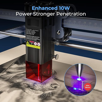 Creality Laser Engraver Machine 10W Output Power, 72W DIY Laser Engraving - Image 3
