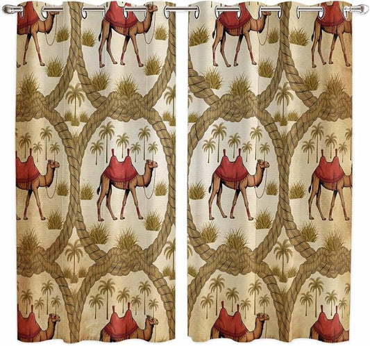 2 Panel Kitchen Cafe Curtains, Window Decor Tier Curtains by Hokiten