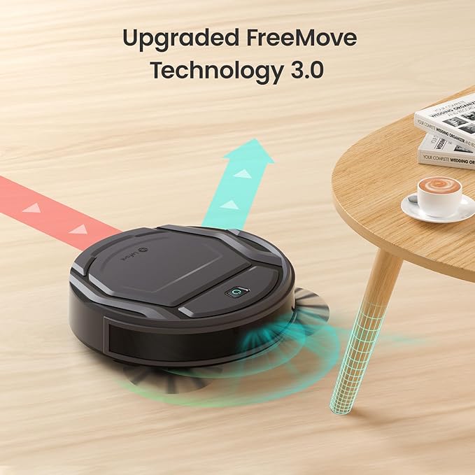 Lefant M210 Pro Robot Vacuum, 4000Pa Suction, 200 Mins Runtime, Quiet, Ultra-Slim, Self-Charging Robotic Vacuum Cleaner, WiFi/App/Alexa Control, Ideal for Pet Hair & Hard Floors
