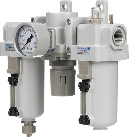 PneumaticPlus SAU400-N06G-MEP Compressed Air Filter Regulator Lubricator Combo - Image 4