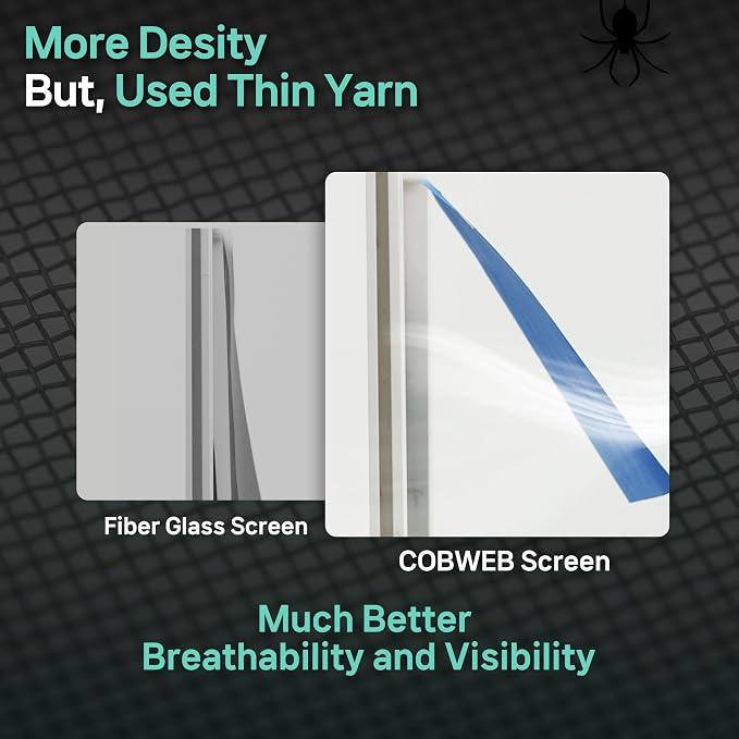 51in X 190in Window Screen Mesh, Replacement, Water-Resistant, Pet Resistant - Image 7