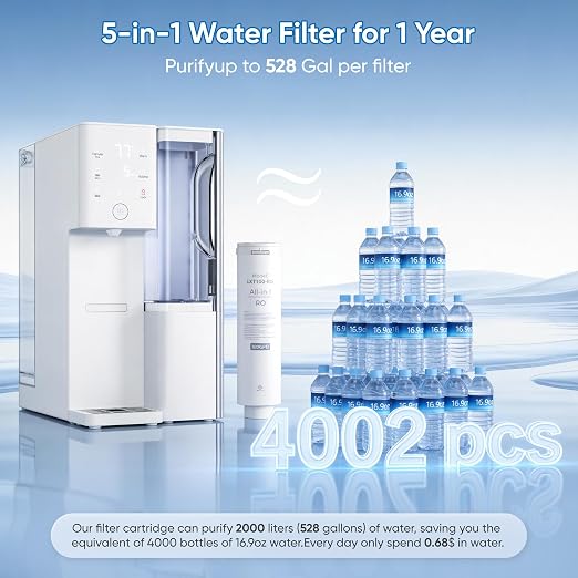 Water Filter Countertop Reverse Osmosis System 5-in-1 Countertop Water - Image 4