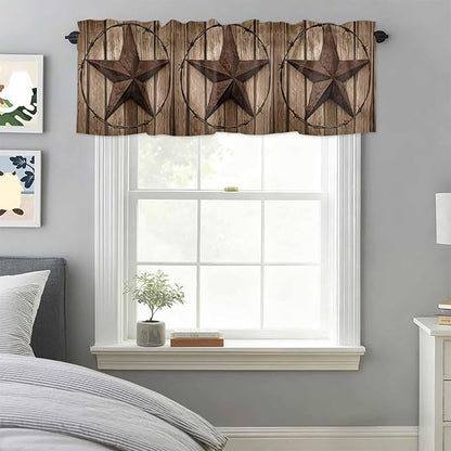 Vintage Texas Star Valances for Windows, 1 Panel - Image 3
