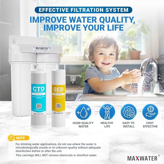 Max Water 2 Stage Whole House 10 inch, Standard Water Filtration System - Image 6