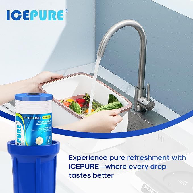 ICEPURE 5 Micron 10" x 4.5" Whole House Water Filter, Replacement - Image 8