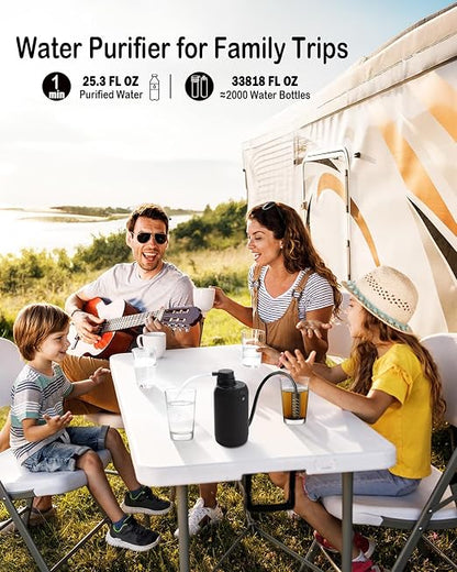 Water Filter Camping – Electric Portable Water Purifier Survival, 0.01 Micron - Image 6