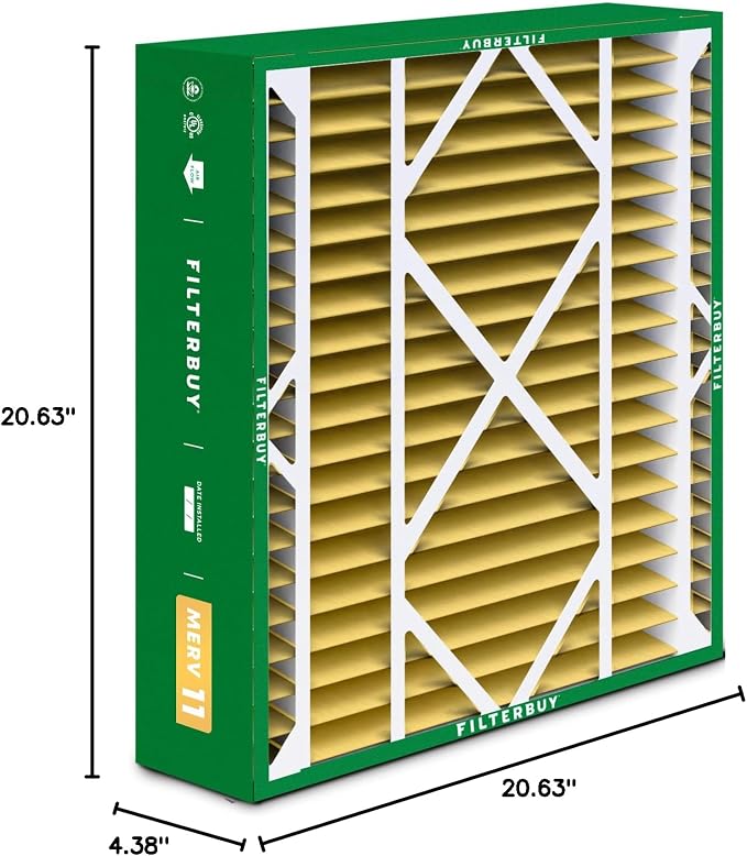 Filterbuy 21x21x5 Air Filter MERV 11 Superior Pet & Allergy Defense, - Image 10