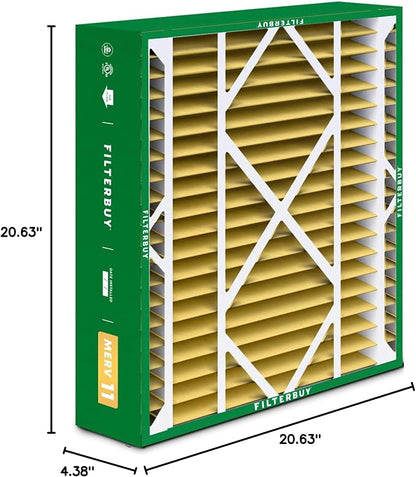 Filterbuy 21x21x5 Air Filter MERV 11 Superior Pet & Allergy Defense, - Image 10
